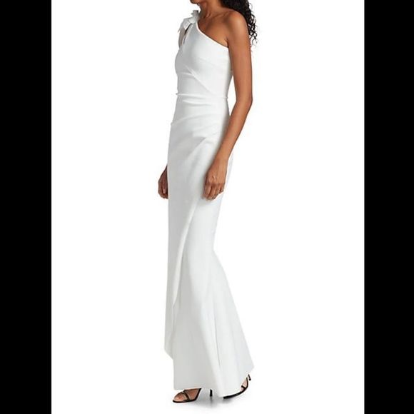 NWT Chiara Boni La Petite Robe Gosia One-Shoulder Gown SIZE US4 $995 - Picture 2 of 9